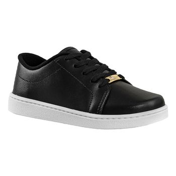 Tenis-Casual-Preto-Kids-Liso-|-Molekinha-Tamanho--26---Cor--PRETO-0